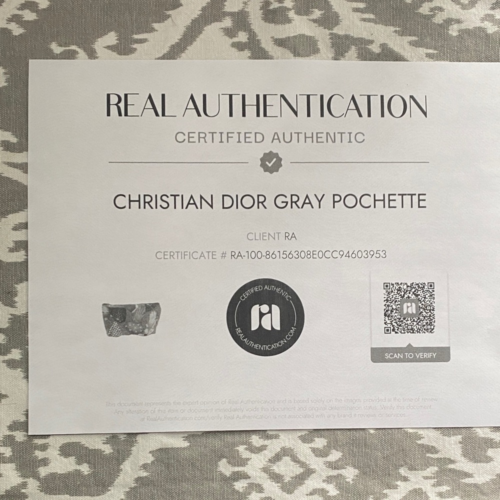 Dior Gloves Multicolor Patterned Cosmetic Bag with COA - Picture 10 of 10